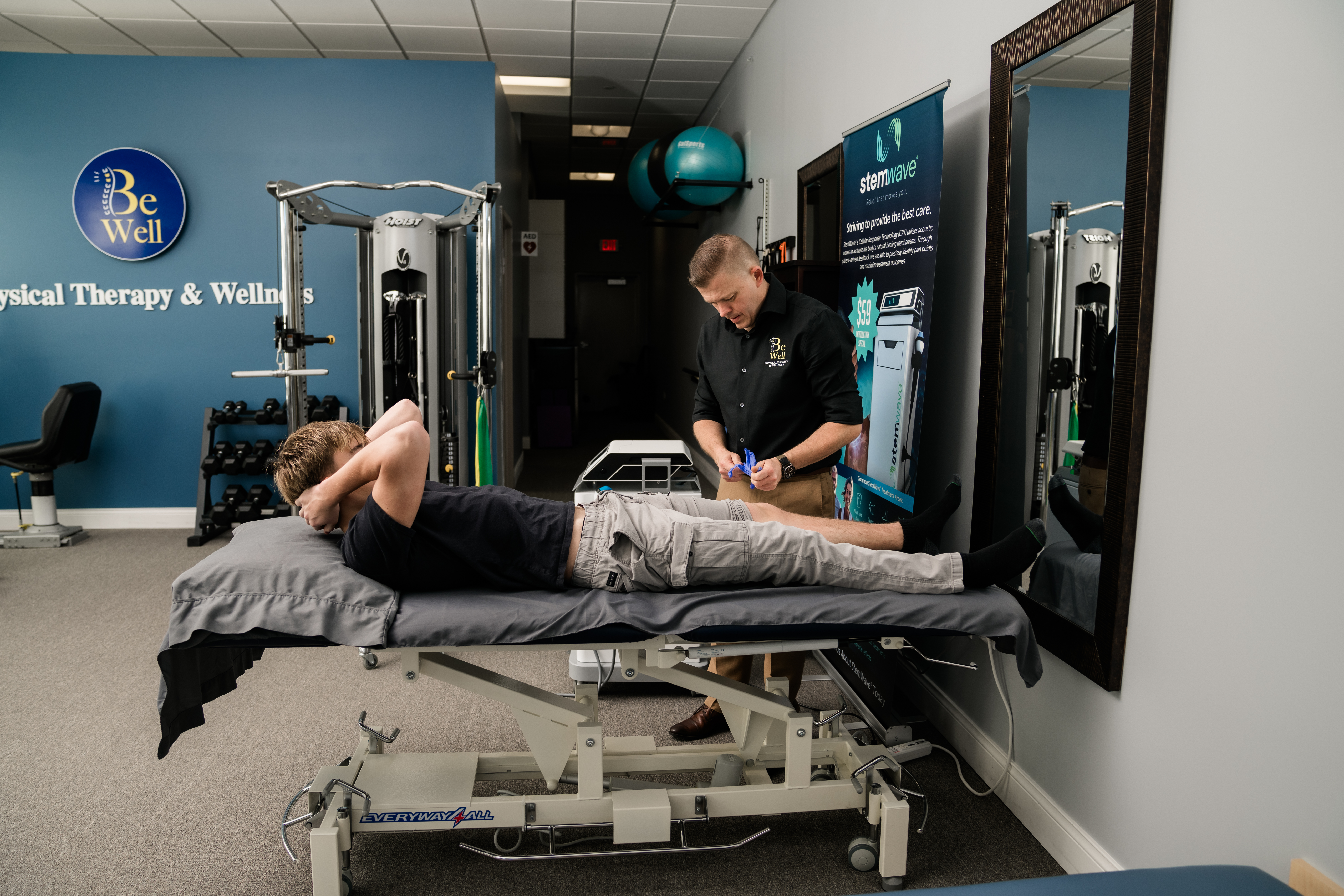 Hands-on manual therapy at BeWell Physical Therapy